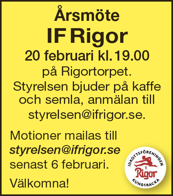 IF Rigor årsmöte 2023